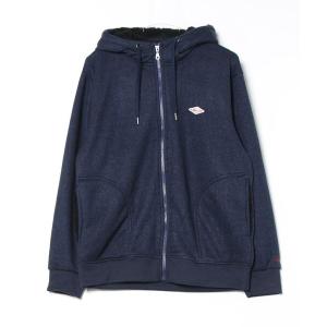 パーカー 「BALL」ニットフリース裏ボアワッペン付きフルジップパーカー メンズ レディース