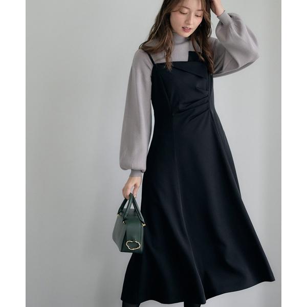 ワンピース ウエストタックキャミワンピース