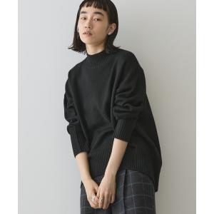 ニット セーター モックネックコクーンニットプルオーバー レディース