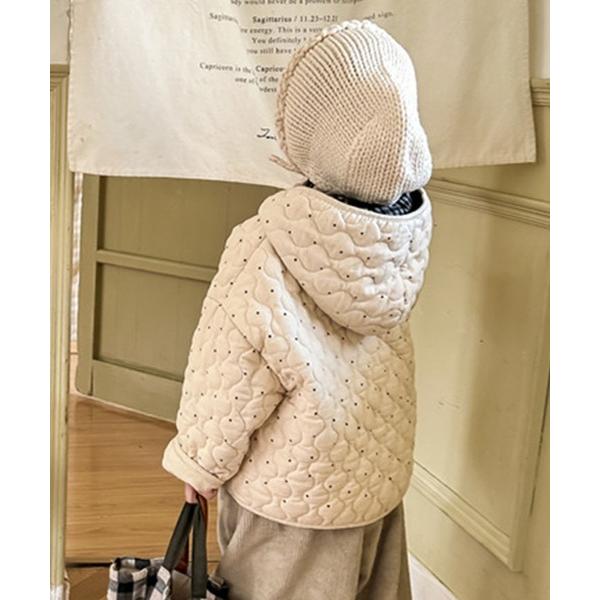 コート アウター 「aimoha-KIDS-」フード付きキルティングジャケット (AW) キッズ 子...