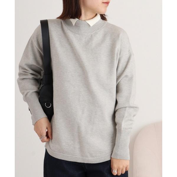 ニット セーター BRODIAEA 襟付きラウンドカットセーター レディース