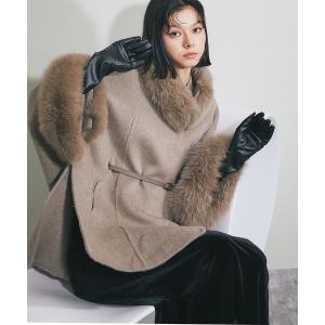 Sov. ポンチョ AKKO×Sov. /フロントジップステンカラーポンチョ（WEB