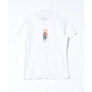 「Maison Kitsune」 半袖Tシャツ M ホワイト レディース