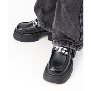 STYLEBLOCK（スタイルブロック） ローファー チェーン装飾厚底