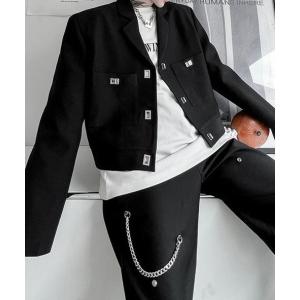 Otte ジャケット テーラードジャケット ノーカラーチェックジャケット