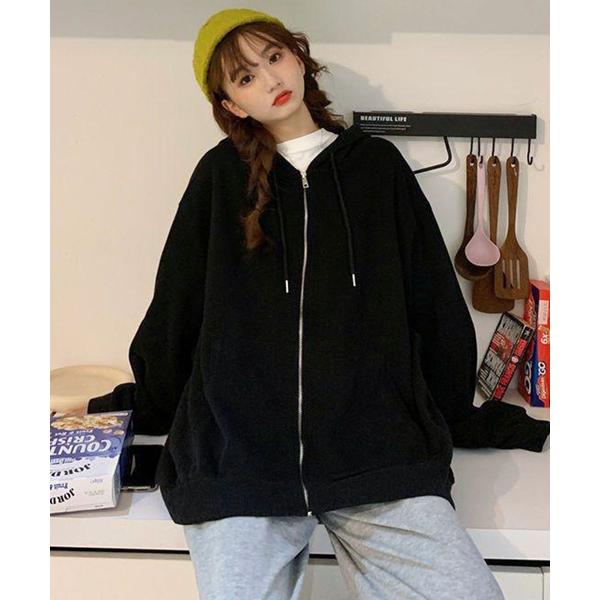 パーカー 裏ボア ジップアップパーカー レディース