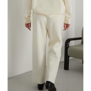 パンツ 「LA PEAU DE GEM」 スムースニットパンツ レディース