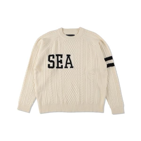 セーター ニット A HOOP CABLE PULLOVER メンズ