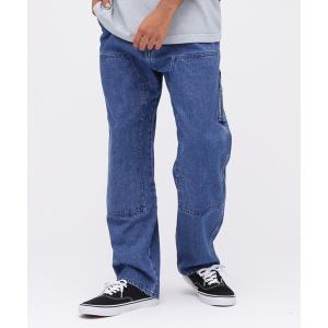 ジーンズ 「直営店限定」DOUBLE KNEE DENIM PANTS / ダブルニー デニムパンツ / AVIREX / アヴィレックス メンズ レ
