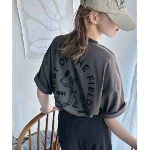 tシャツ ゆるっとカジュアルに。半袖リンガーフロ...の商品画像