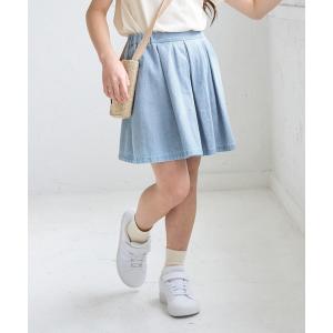 パンツ 「KIDS」スカートライクデニムキュロットパンツ キッズ 子供服 女の子