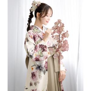 着物 floroレディース袴4点セット （着物・襦袢・下帯・袴） レディース