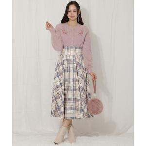 スカート 「着丈が2サイズから選べる」ハイウエストオリジナルチェックフレアスカート 「WILLSELECTION ウィルセレクション」