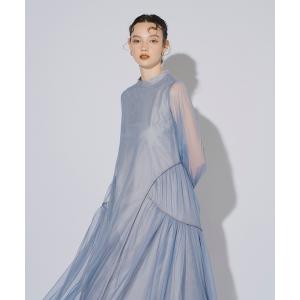 ドレス パイピングチュールドレス / piping tulle dress