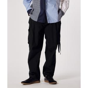 カーゴパンツ 「LANVIN en Bleu ESSENTIAL」VIARMES / ワイドテーパード カーゴパンツ メンズ レディース