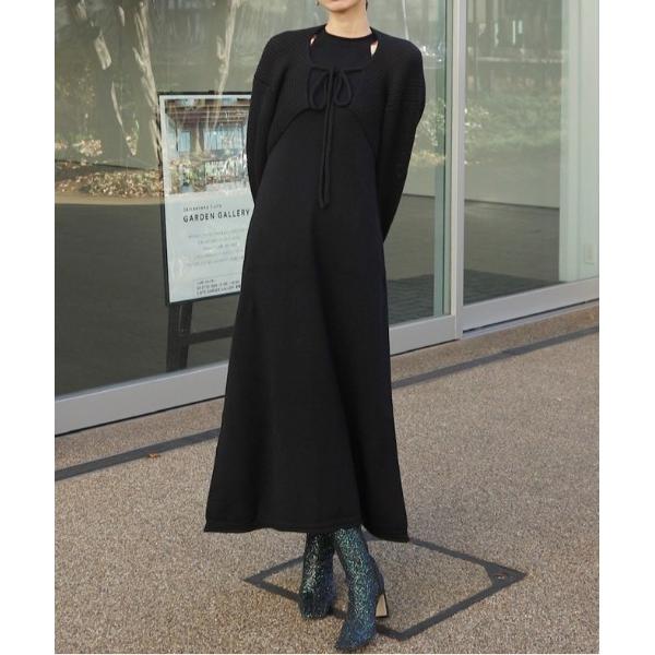 ワンピース 2WAY BOLERO HALTER NECK KNIT DRESS