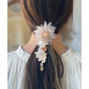 m.soeur（エムスール） ヘアクリップ ミモザの花束バレッタ : ZOZOTOWN