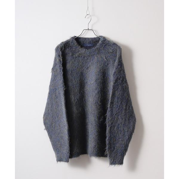 セーター ニット WS select モヘヤライク ストレッチメランジニット メンズ レディース