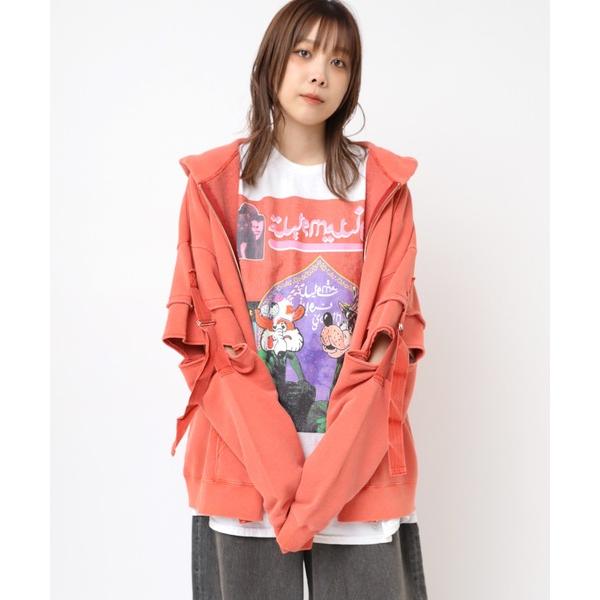 パーカー M2378 ピグメントZIP UPフーディー レディース