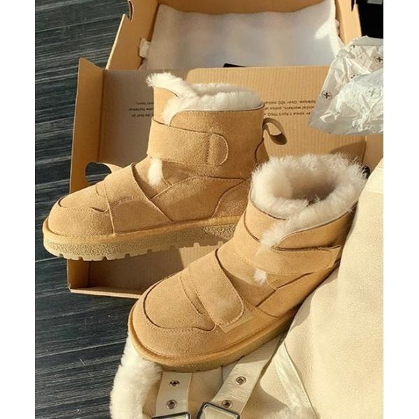 ブーツ ムートンショートブーツ レディース