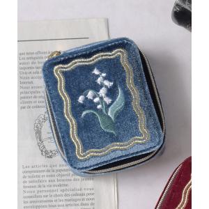 ポーチ キルティング/ミニハート/ベロア×フラワー刺繍/ベロア×リボン/アクセサリーポーチ レディース