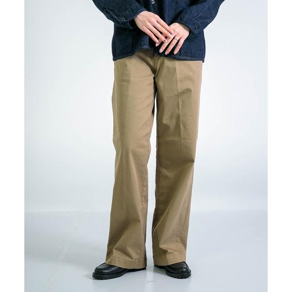 チノパン 「D.M.G / ディーエムジー」 ロイカチノストレッチ ストレートトラウザー レディース