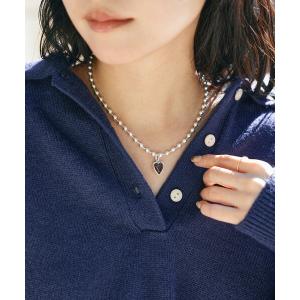 ネックレス ハートフレーム ボールチェーンネックレス レディース｜ZOZOTOWN Yahoo!店