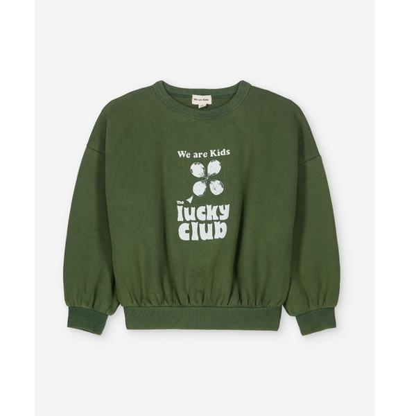 トレーナー スウェット SWEAT TONY WINTER GREEN - LUCKY CLUB レ...
