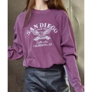 tシャツ 「spiritoso」アーチロゴイーグルプリントロンT(CP) レディース
