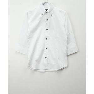 七分袖 シャツ 日本製 ブロード デュエ ボタンダウン 七分袖シャツ(GW) メンズ