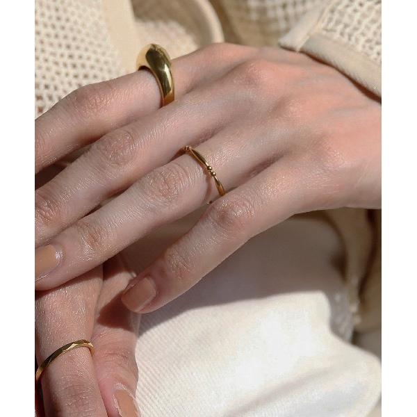 指輪 リング 金属アレルギー対応  ポイントデザインリング レディース