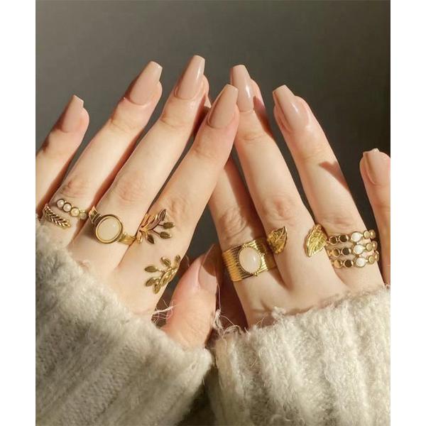 ネイルチップ ネイルシール 卒業式 簡単にネイルチップ ハンドネイルチップ ヌードカラー