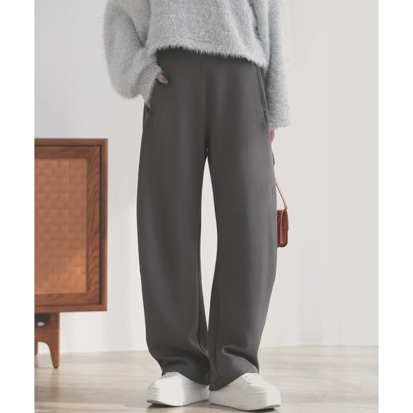 パンツ ダンボールニットカーブパンツ レディース