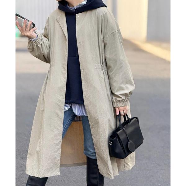 コート アウター バルーン袖フレアーコート レディース