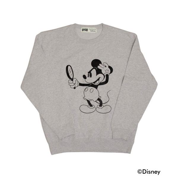 トレーナー スウェット BYRD ディズニークールネックスウェットXXL グレー メンズ レディース