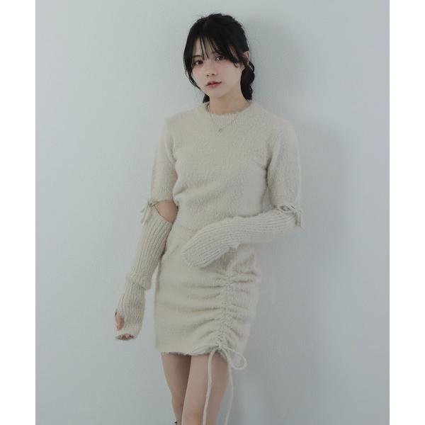 セットアップ shaggy knit setup/シャギーニットセットアップ レディース