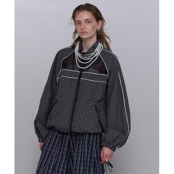 ブルゾン アウター Reversible Plaid Pattern Blouson/リバーシブルチ...