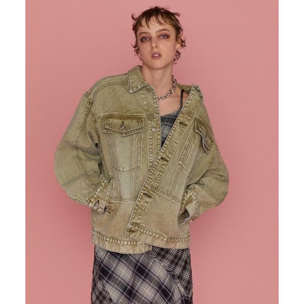 デニムジャケット gジャン Oversize Colored Denim Jacket/オーバーサイ...