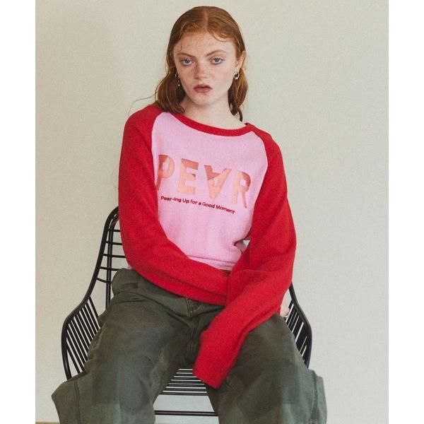 ニット セーター PEAR Logo Knit Tops/PEARロゴニットトップス「MAISON ...