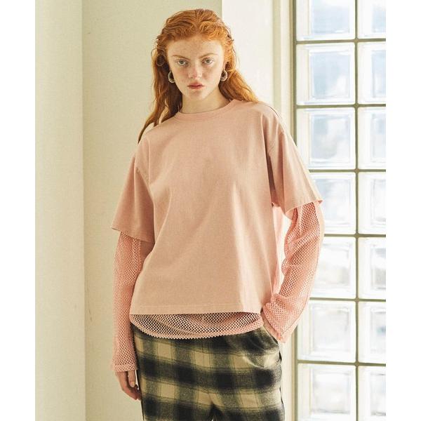 tシャツ Multiway Mesh Fabric Layered T-shirt/マルチウェイメッ...