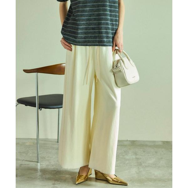 スウェットパンツ ジャージ Tuck Gather Wide Silhouette Sweatpan...