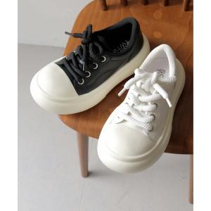 スニーカー 「shemoshelly」ラウンドフォーム厚底スニーカー レディース