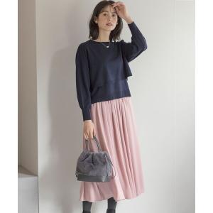 組曲（KUMIKYOKU） ドレス 「WEB限定」ウォームジョーゼット タック