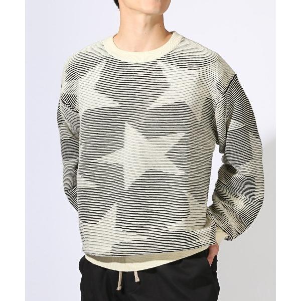 セーター ニット ジャガード織り星柄ニット メンズ レディース