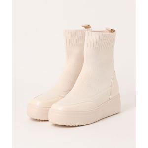 ブーツ 「MUUM」ムーム　厚底インヒールニットブーツ　MM-1745 レディース