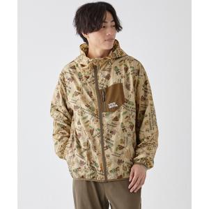 マウンテンパーカー ウインドブレーカー 撥水総柄フードJK メンズ レディース