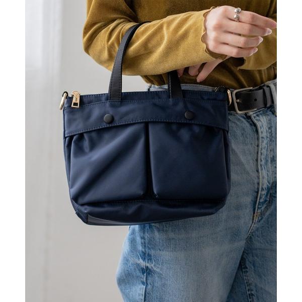 トートバッグ フロントポケット2wayトートバッグ レディース