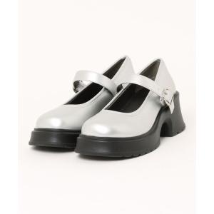 パンプス 「sesenta」ベルト付き厚底パンプス