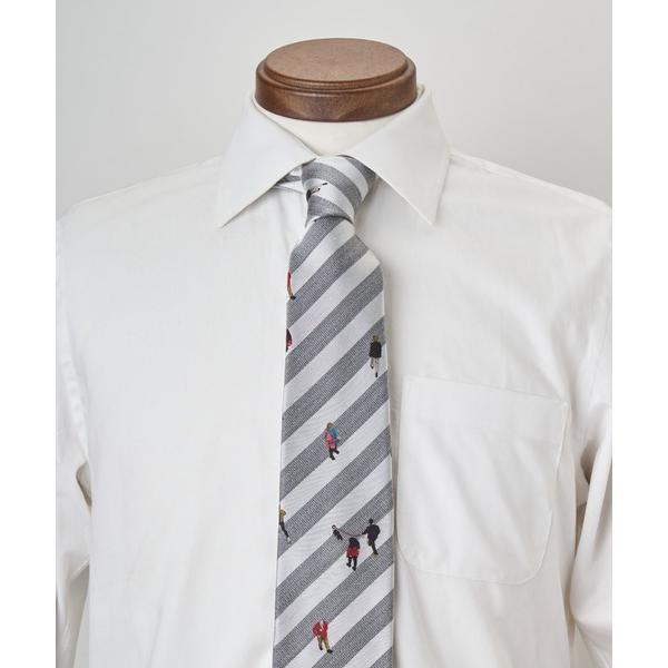 ネクタイ スクランブルクロッシングタイGRAY