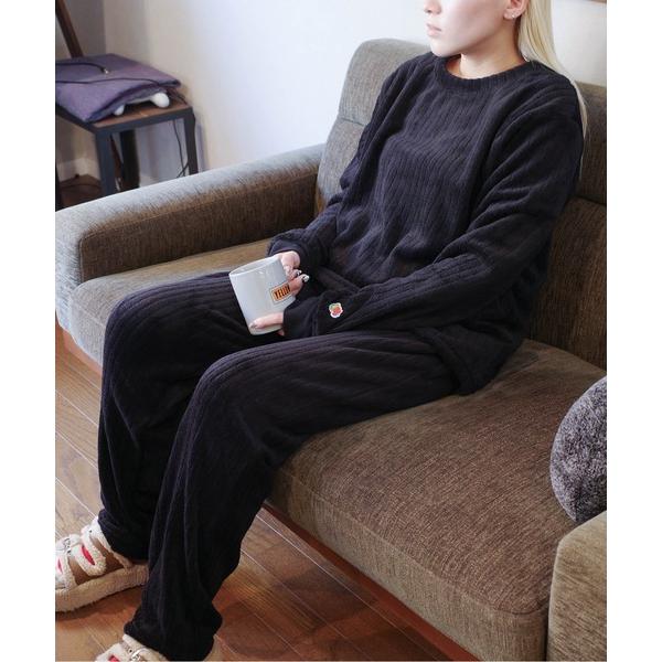 パジャマ ルームウェア FRUIT OF THE LOOM / FTL ストライプボアルームウエア ...